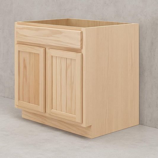 "HICKORY NATURAL 36\"" SINK BASE CAB"