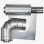Rheem 3 in x 5 in Horizontal Stainless Steel Concentric Termination Vent Kit for Mid Efficiency Tankless Gas Water Heaters