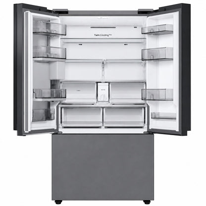Samsung 30 Cu Ft Bespoke 3 Door French Door Refrigerator with Beverage Center