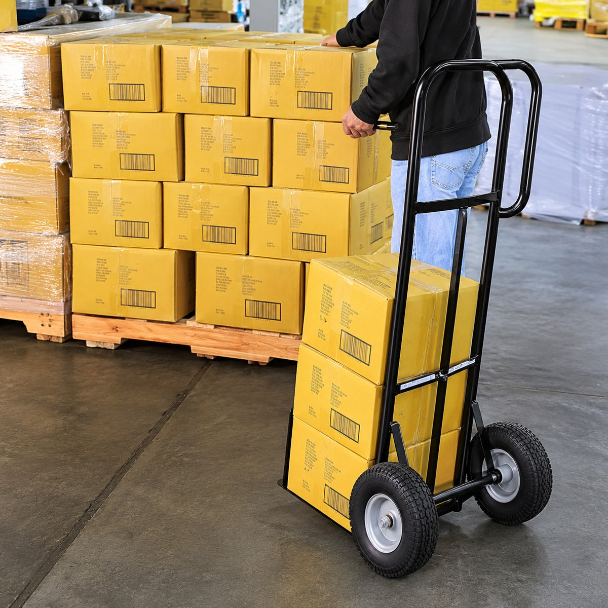 Milwaukee 800 lb Capacity D Handle Hand Truck HD800P