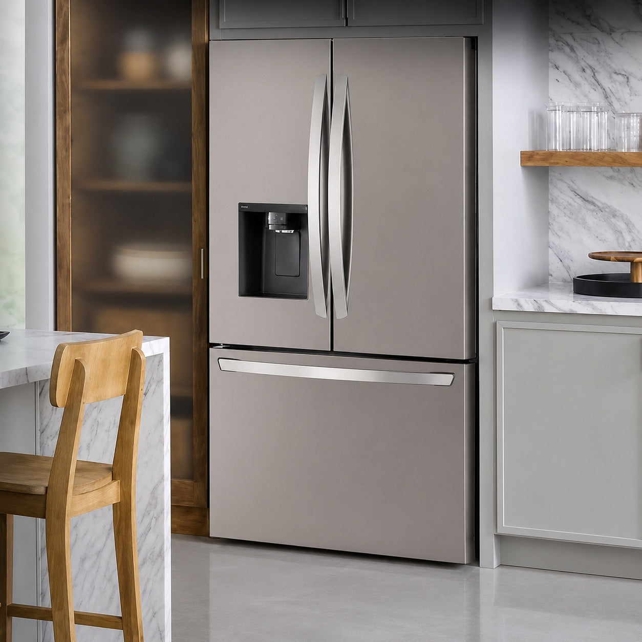 LG 26 Cu Ft Smart Counter Depth Max French Door Refrigerator