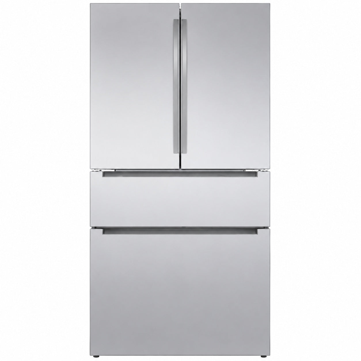 Bosch 800 Series 20 5 Cu Ft Counter Depth French 4 Door Bottom Mount Refrigerator with Farmfresh System
