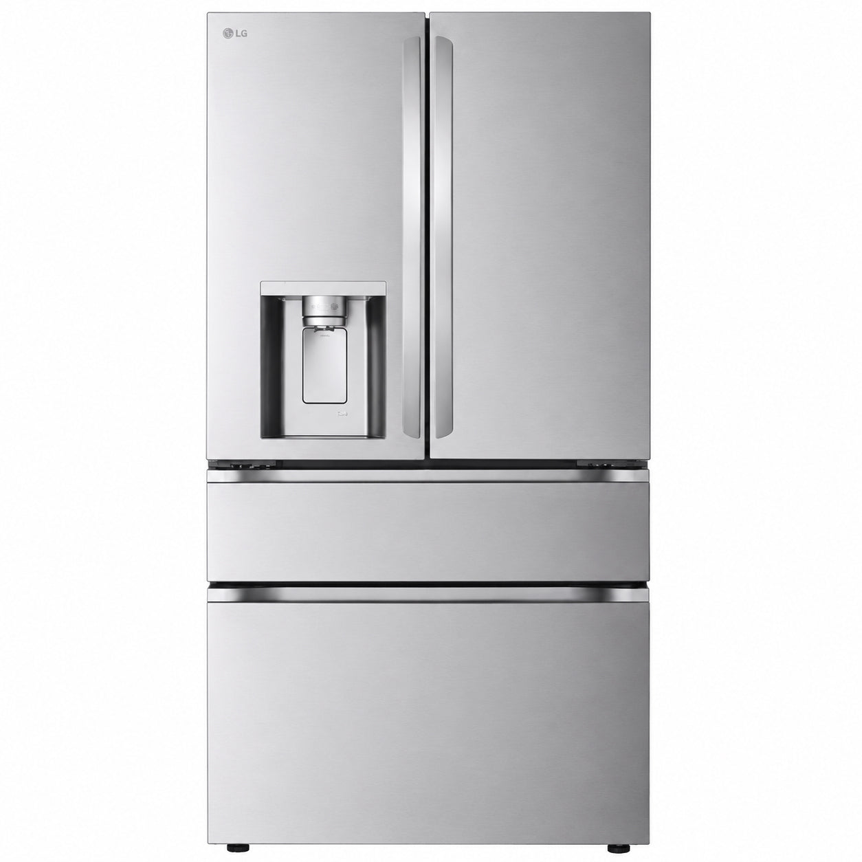 Lg 25 Cu Ft Smart Counter Depth Max 4 Door French Door Refrigerator with Full Convert Drawer