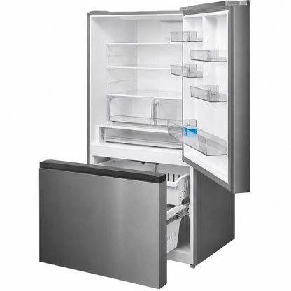 Midea 22 8 Cu Ft Counter Depth Bottom Freezer Refrigerator with Ice Maker