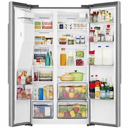 Mora 29 1 Cu Ft Side By Side Refrigerator with External Water and Ice Dispenser