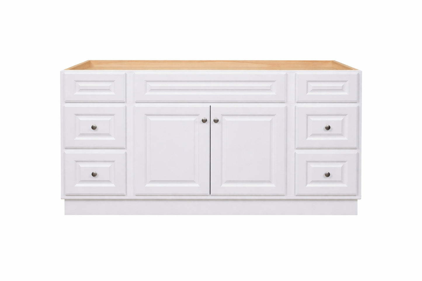 Glacier Bay Hampton 60 in. W x 21 in. D x 33.5 in. H Bath Vanity Cabinet without Top in White