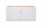 Glacier Bay Hampton 60 in. W x 21 in. D x 33.5 in. H Bath Vanity Cabinet without Top in White