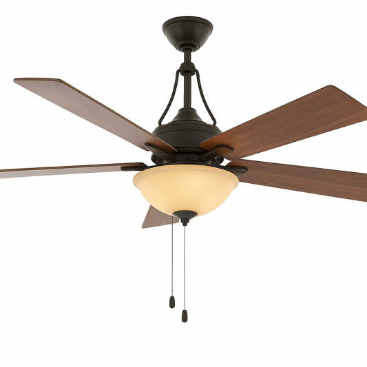 Hampton Bay Everbilt 54 in. Indoor Oil-Rubbed Bronze Ceiling Fan with Light Kit