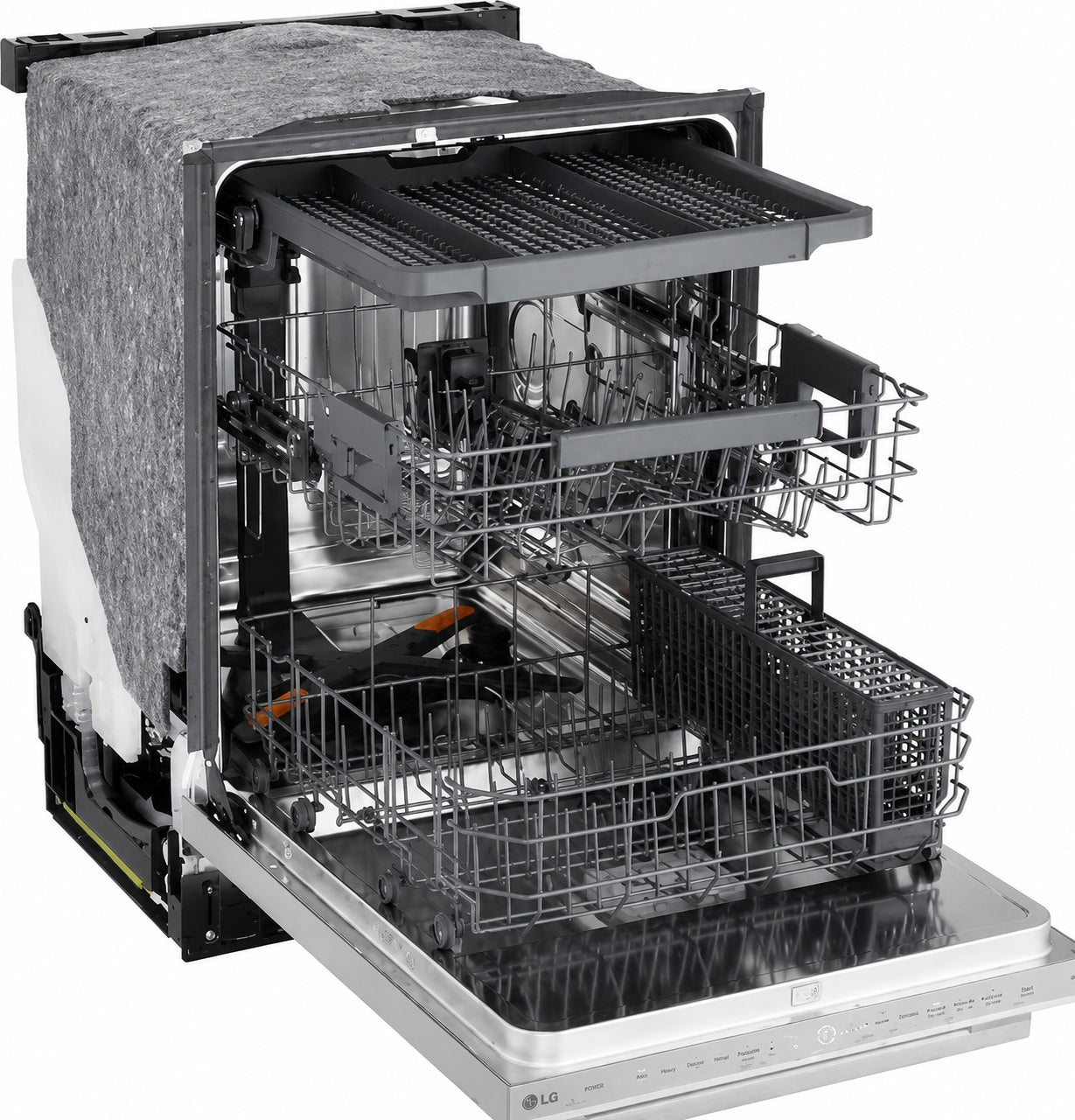 LG Flushfit Top Control Dishwasher 1 Hour Wash and Dry Cycle with Bar Handle
