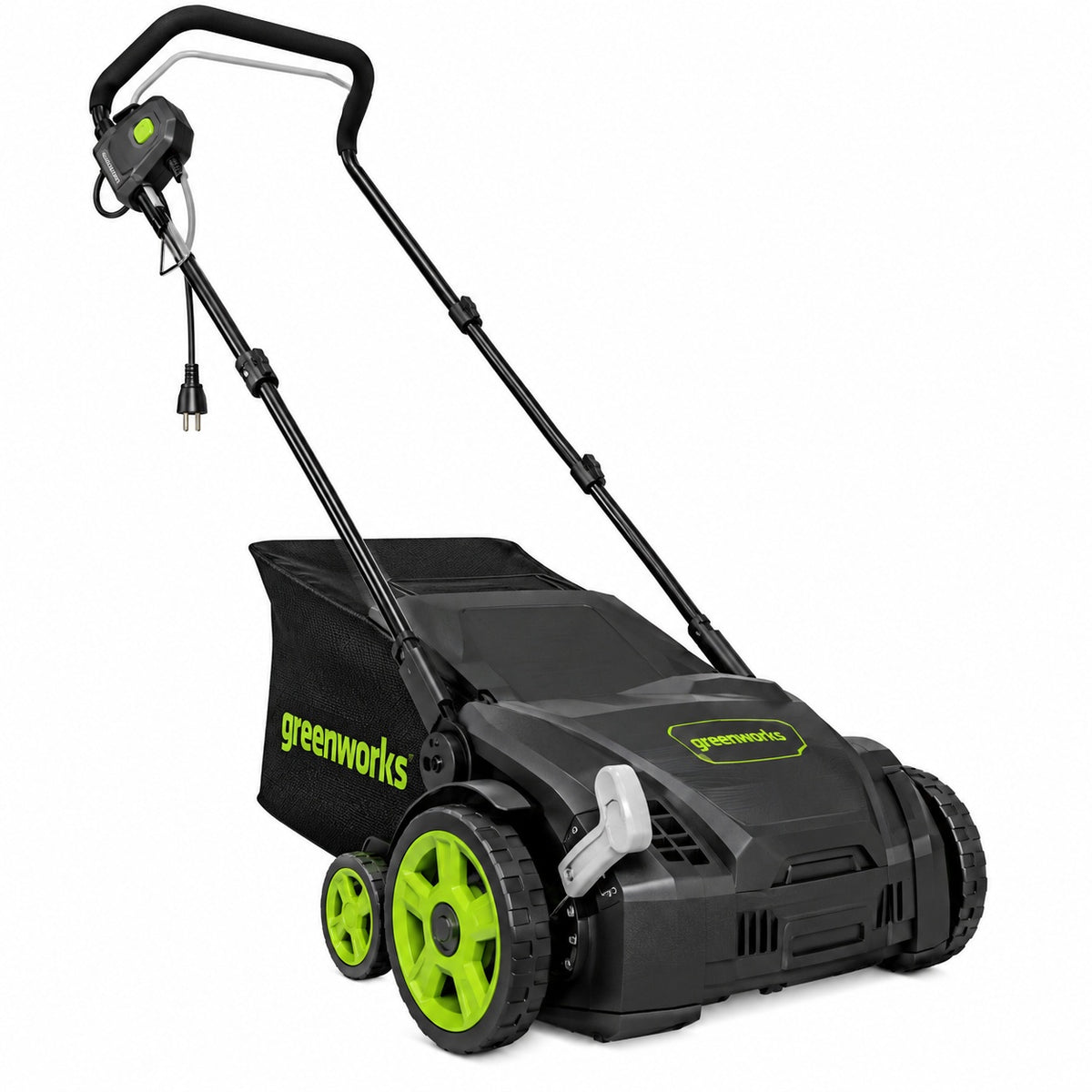 Sun Joe 13 in 12 Amp Electric Scarifier Lawn Dethatcher with Collection Bag AJ801E