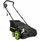 Sun Joe 13 in 12 Amp Electric Scarifier Lawn Dethatcher with Collection Bag AJ801E