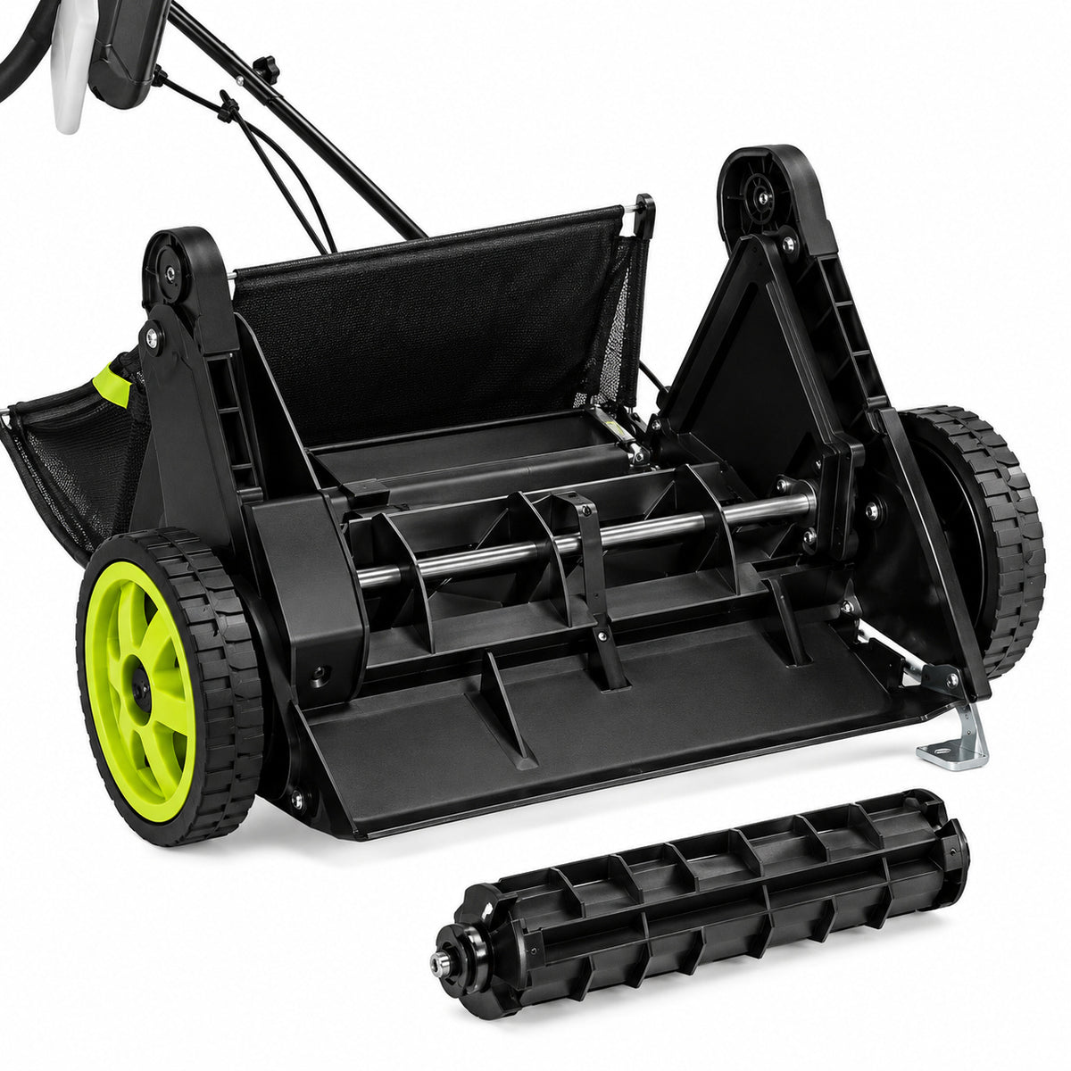 Sun Joe 13 in 12 Amp Electric Scarifier Lawn Dethatcher with Collection Bag AJ801E