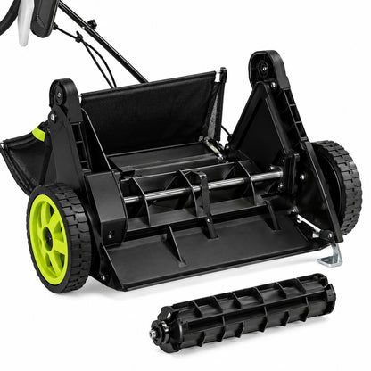 Sun Joe 13 in 12 Amp Electric Scarifier Lawn Dethatcher with Collection Bag AJ801E