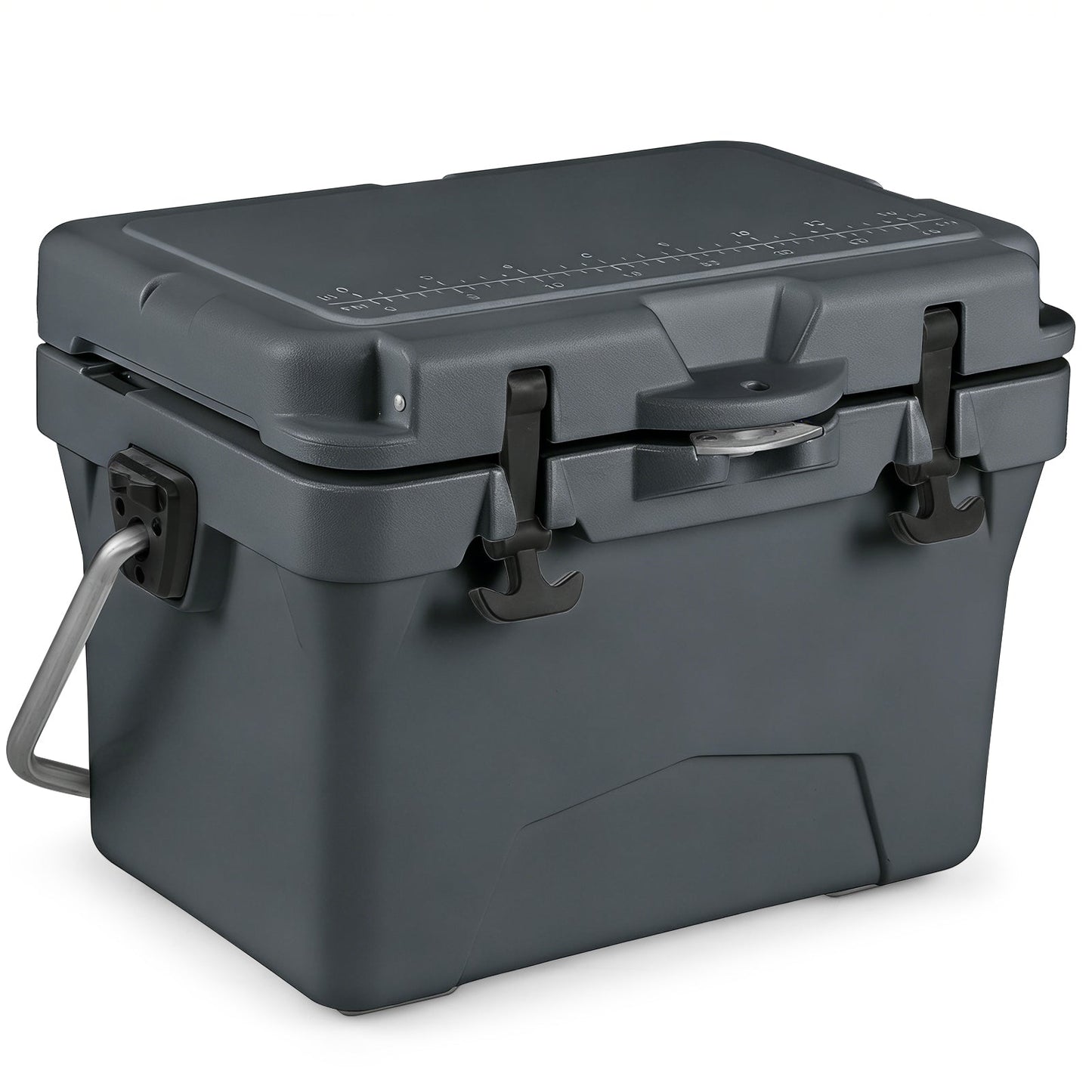20 Quart Portable Hard Cooler with Built-in Ruler and Bottle