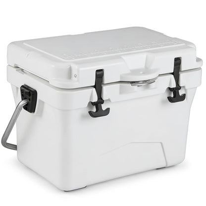 20 Quart Portable Hard Cooler with Built-in Ruler and Bottle
