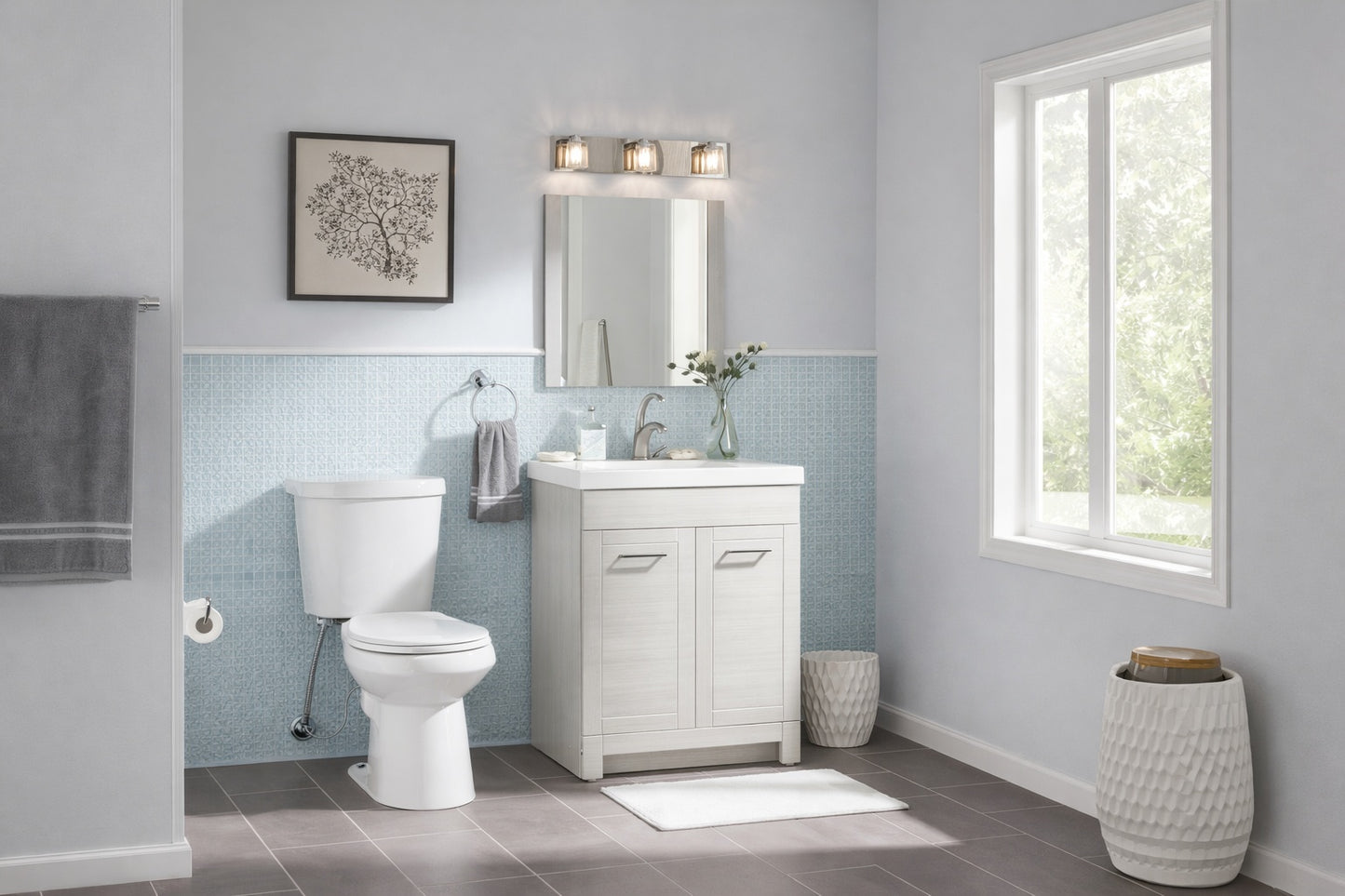 Glacier Bay 12 in Rough In 2 Piece 1 1 GPF 1 6 GPF Dual Flush Elongated Toilet in White Seat Included