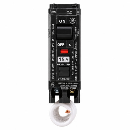 GE Q Line 15 Amp Single Pole Arc Fault Combination Circuit Breaker THQL1115AFP2