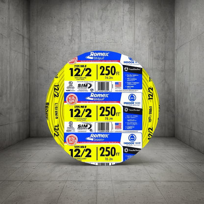 250 ft 12 2 Solid Romex SIMpull CU NM B W G Wire 28828269
