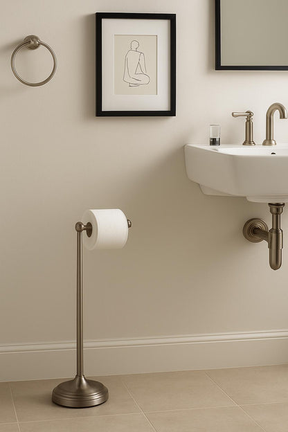 Delta Crestfield Free-Standing Toilet Paper Holder in Venetian Bronze