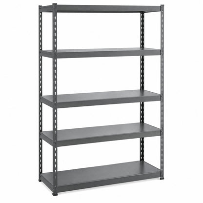 Gladiator 5 Tier Steel Garage Storage Shelving Unit with EZ Connect 48 in W x 72 in H x 18 in D GARK485TGG