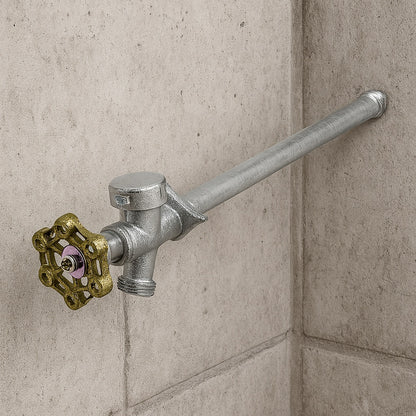 3 4 in x 1 2 in MHT x FIP 10 in L Chrome Plated Brass Anti Siphon Frost Free Sillcock Valve 104 617EB/205821915