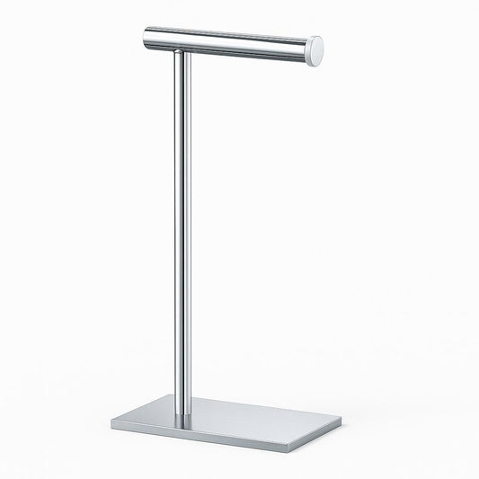 Gatco Latitude II Square Free Standing Toilet Paper Holder with Storage in Chrome