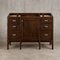 Addison 48 in. W X 23.5 in.D X 35.5 in. H Single Vanity in Mid Century Acacia with Quartz Top in Classic White