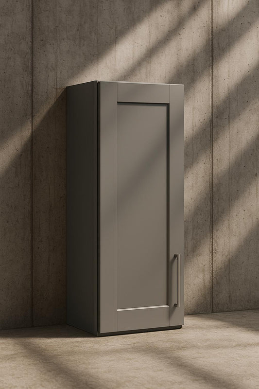 Richmond Vesuvius Gray Plywood Shaker Stock Ready to Assemble Wall Kitchen Cabinet Soft Close 9 in W x 12 in D x 30 in H