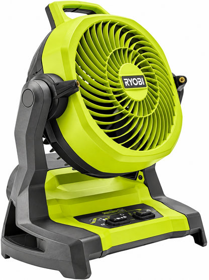 RYOBI ONE 18V Cordless 7 1 2 in Bucket Top Misting Fan Tool Only PCL851B