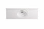 Glacier Bay 61 in. x 22 in. White Cultured Marble Vanity Top with Round Sink