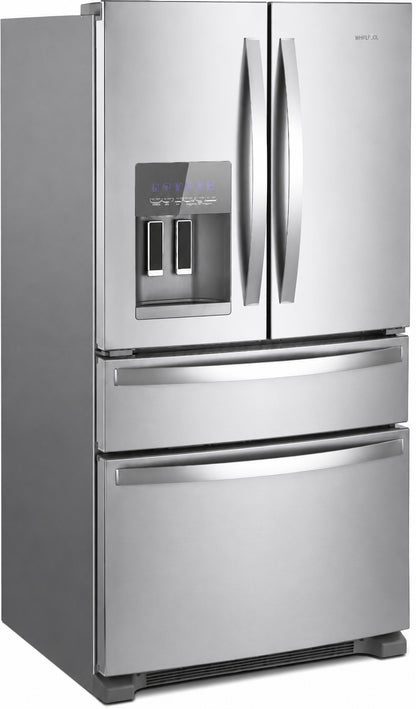 Whirlpool 24 5 Cu Ft French Door Refrigerator In Fingerprint Resistant Stainless Steel