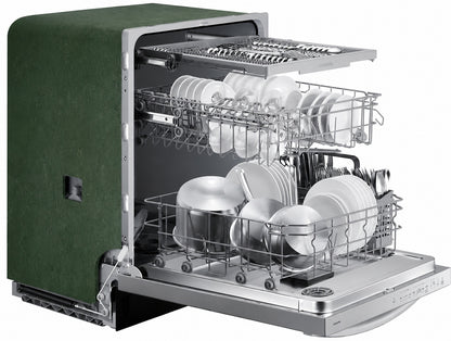 Samsung 51 Dba Fingerprint Resistant Top Control Dishwasher with Autorelease and 3rd Rack