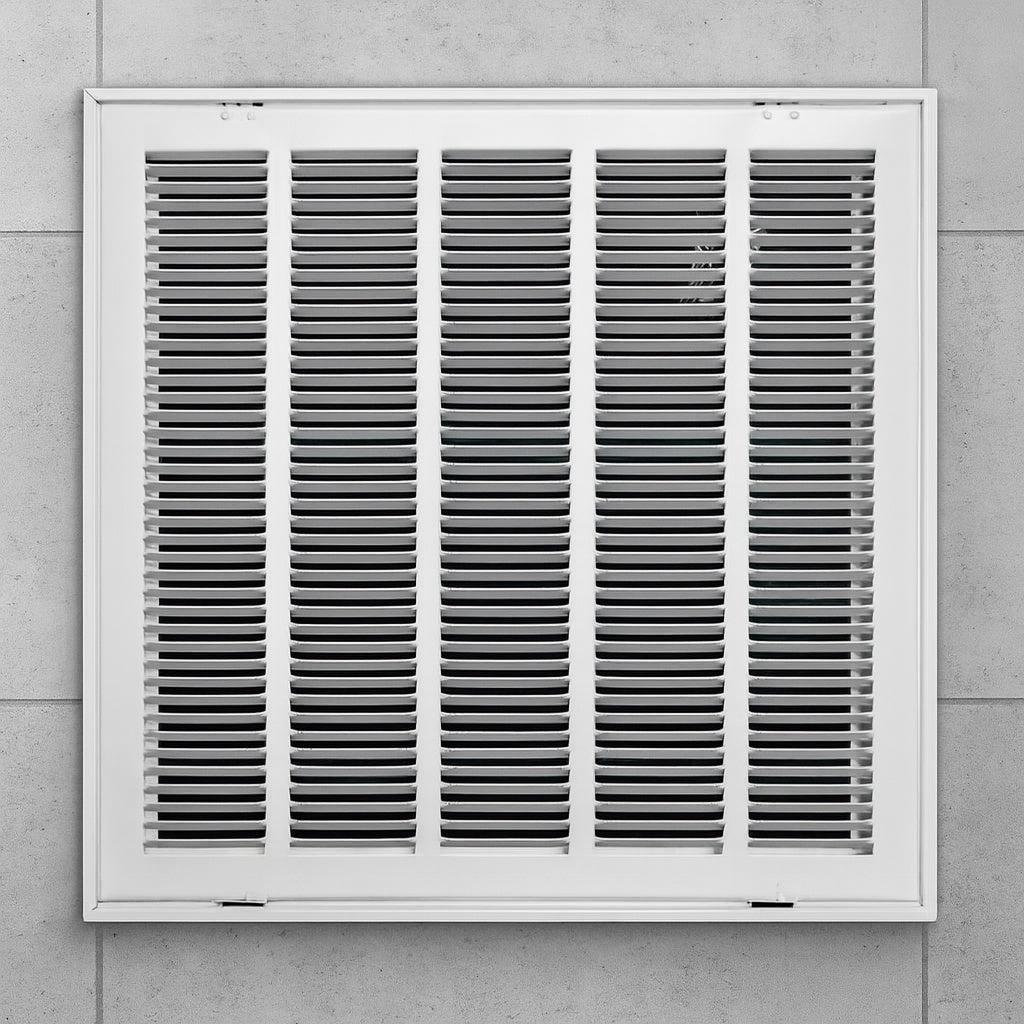 20 in. x 20 in. Steel Return Air Filter Grille in White