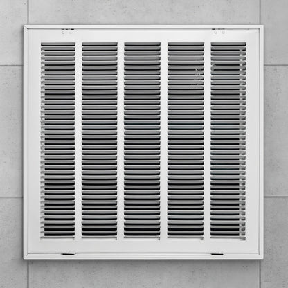 20 in. x 20 in. Steel Return Air Filter Grille in White