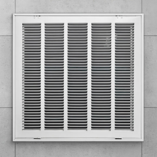20 in. x 20 in. Steel Return Air Filter Grille in White