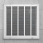 20 in. x 20 in. Steel Return Air Filter Grille in White