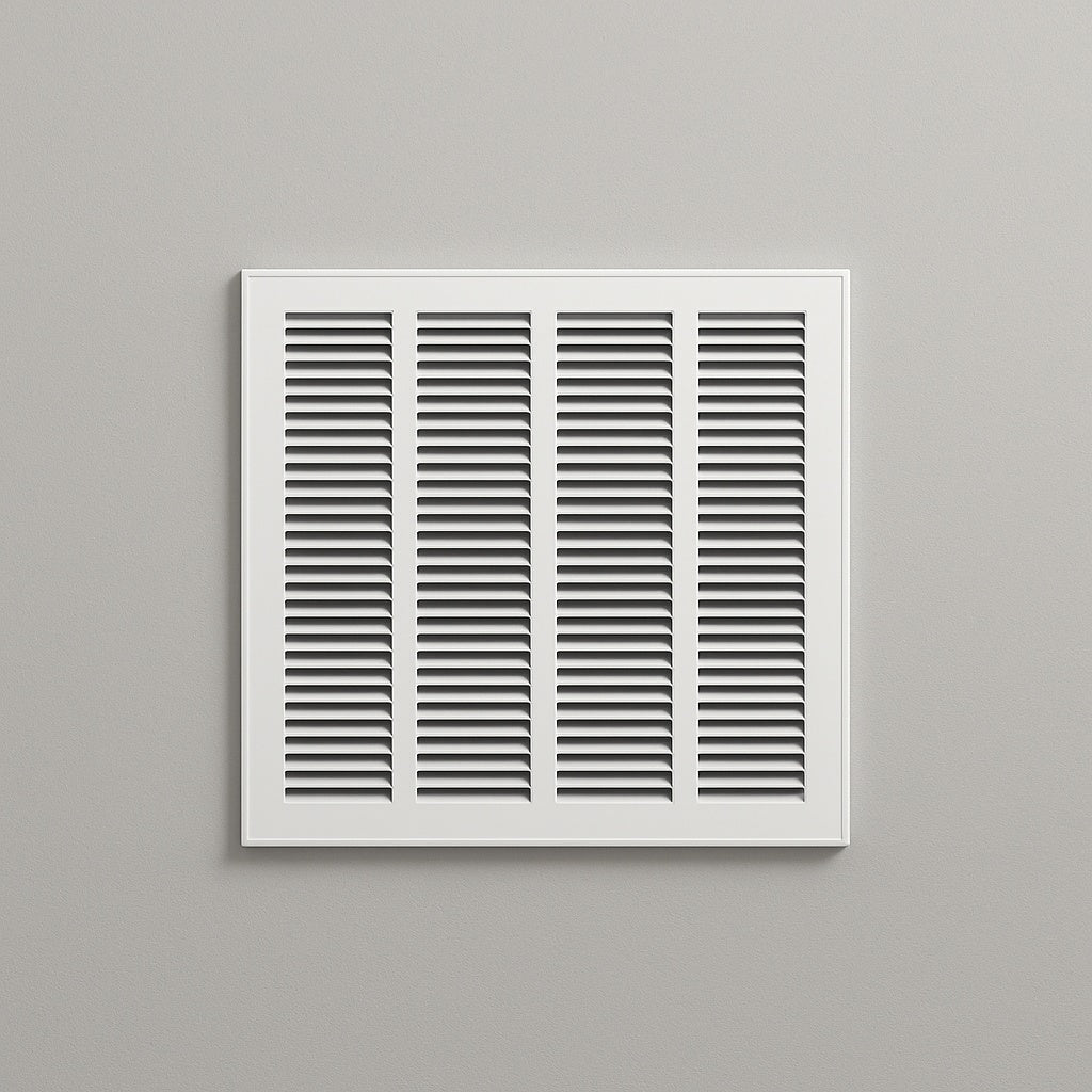 20 in. x 20 in. Steel Return Air Filter Grille in White