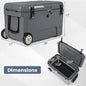 52 Quart Portable Hard Cooler with 6-Day Ice Retention and Wheels