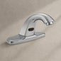 591LF-HGMHDF 4 in. Commercial Touchless Centerset Single-Handle Bathroom Faucet with Battery Power, Chrome