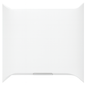 MUSTEE - Topaz 30 in x 60 in 3 Piece Direct to Stud Alcove Tub Wall Kit in White