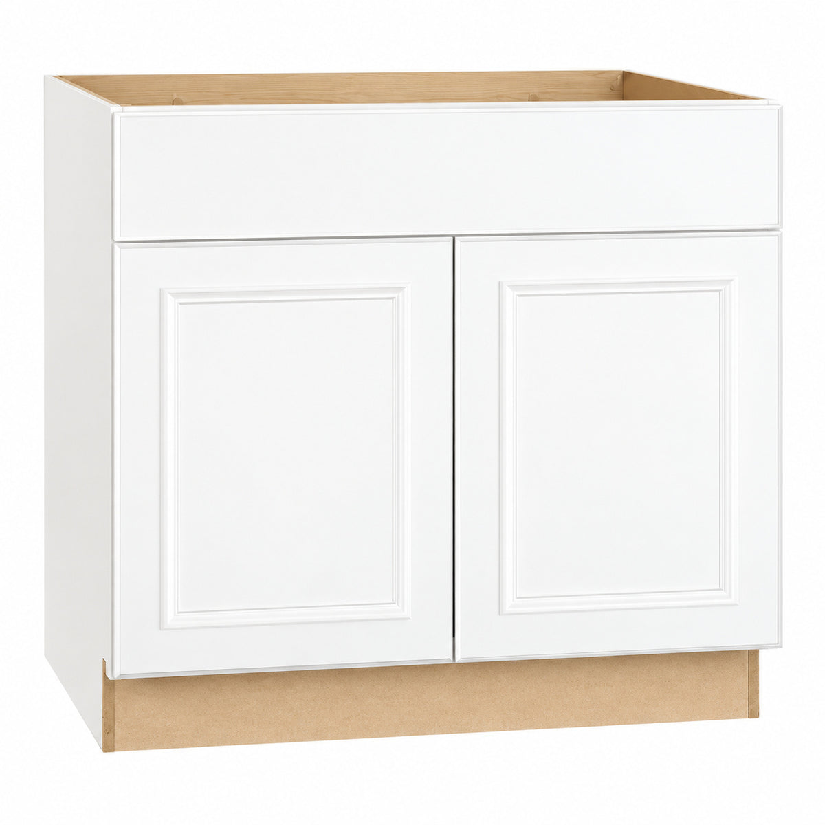 Hampton Bay Hampton 36 in W x 24 in D x 34 5 in H Assembled Base Kitchen Cabinet in Satin White KB36 SW