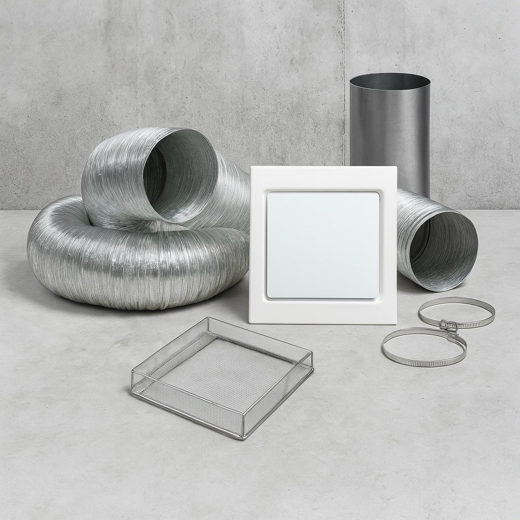 4 in. x 8 ft. Dryer Vent Kit with Guard