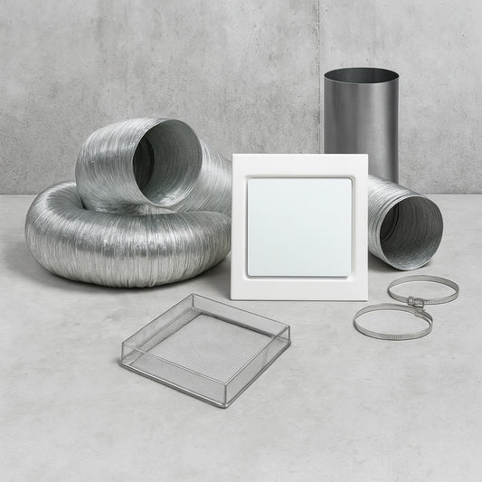 4 in. x 8 ft. Dryer Vent Kit with Guard