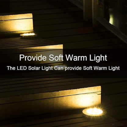 ZGWJ Solar Ground Lights,12 Pack Waterproof Solar Garden Lights, Upgraded Outdoor Garden Waterproof Bright in-Ground Lights, Landscape Lights for Pathway,Yard,Deck,Lawn,Patio,Walkway Warm White