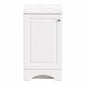 Glacier Bay 19 In Single Sink White Bath Vanity With White Cultured Marble Top Assembled