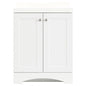 Glacier Bay 24 in W x 18 in D x 33 1 2 in H Vanity in White with Cultured Marble Vanity Top in White