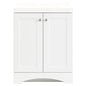 Glacier Bay 30 in W x 18 in D x 33 1 2 in H Vanity in White with Cultured Marble Vanity Top in White