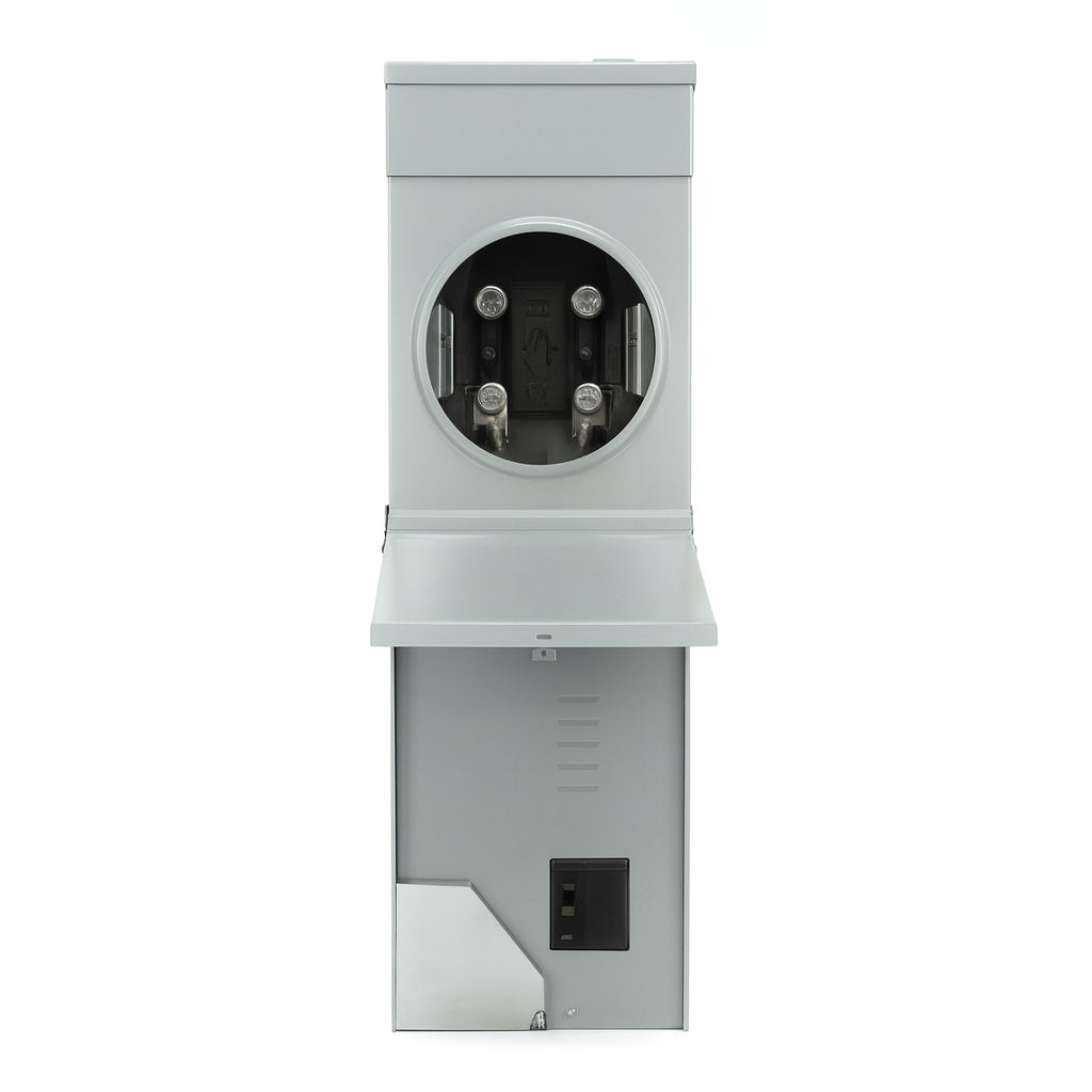 Midwest Electric Products 100 Amp Metered Temporary Power Outlet Box