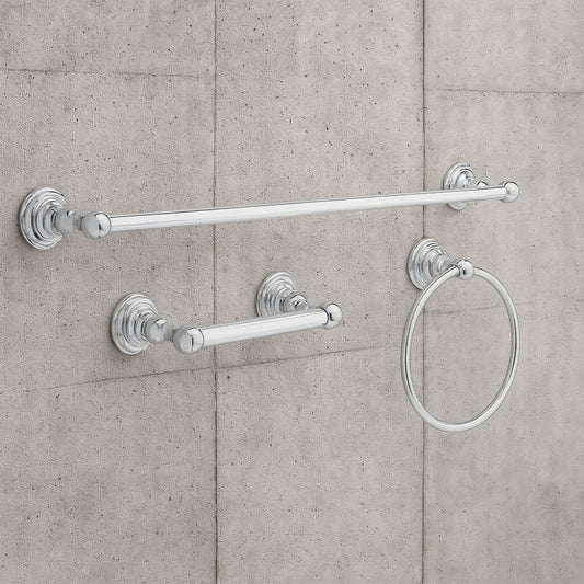 Greenwich 3 -Piece Bath Hardware Set with Mounting Hardware in Chrome