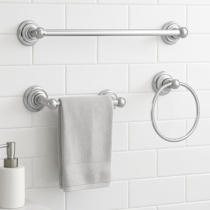 Greenwich 3 -Piece Bath Hardware Set with Mounting Hardware in Chrome